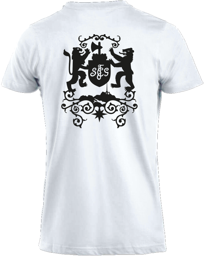 Regionshirt Rücken-Emblem schwarz, weiss, M