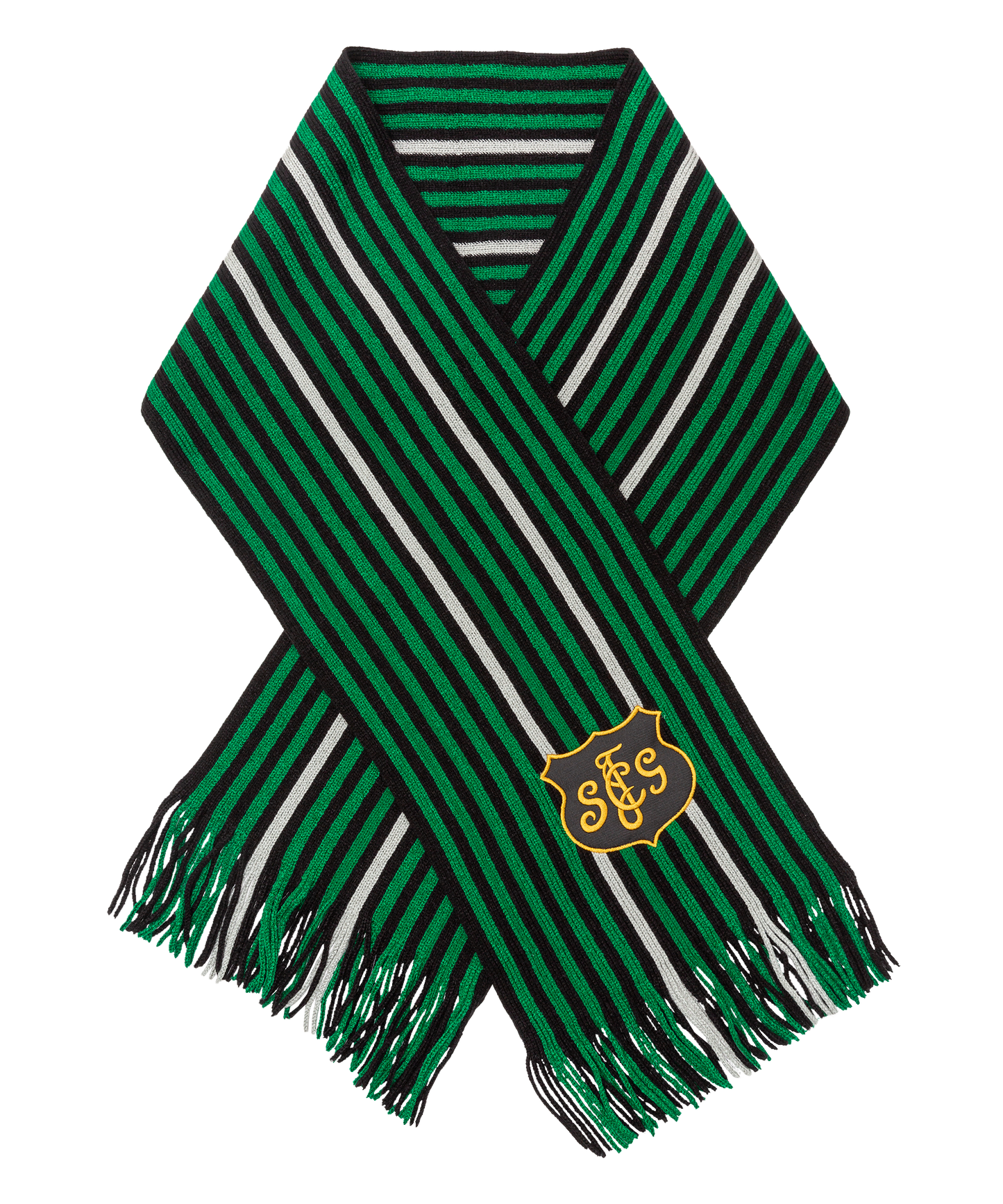 Strickschal Nadelstreifen