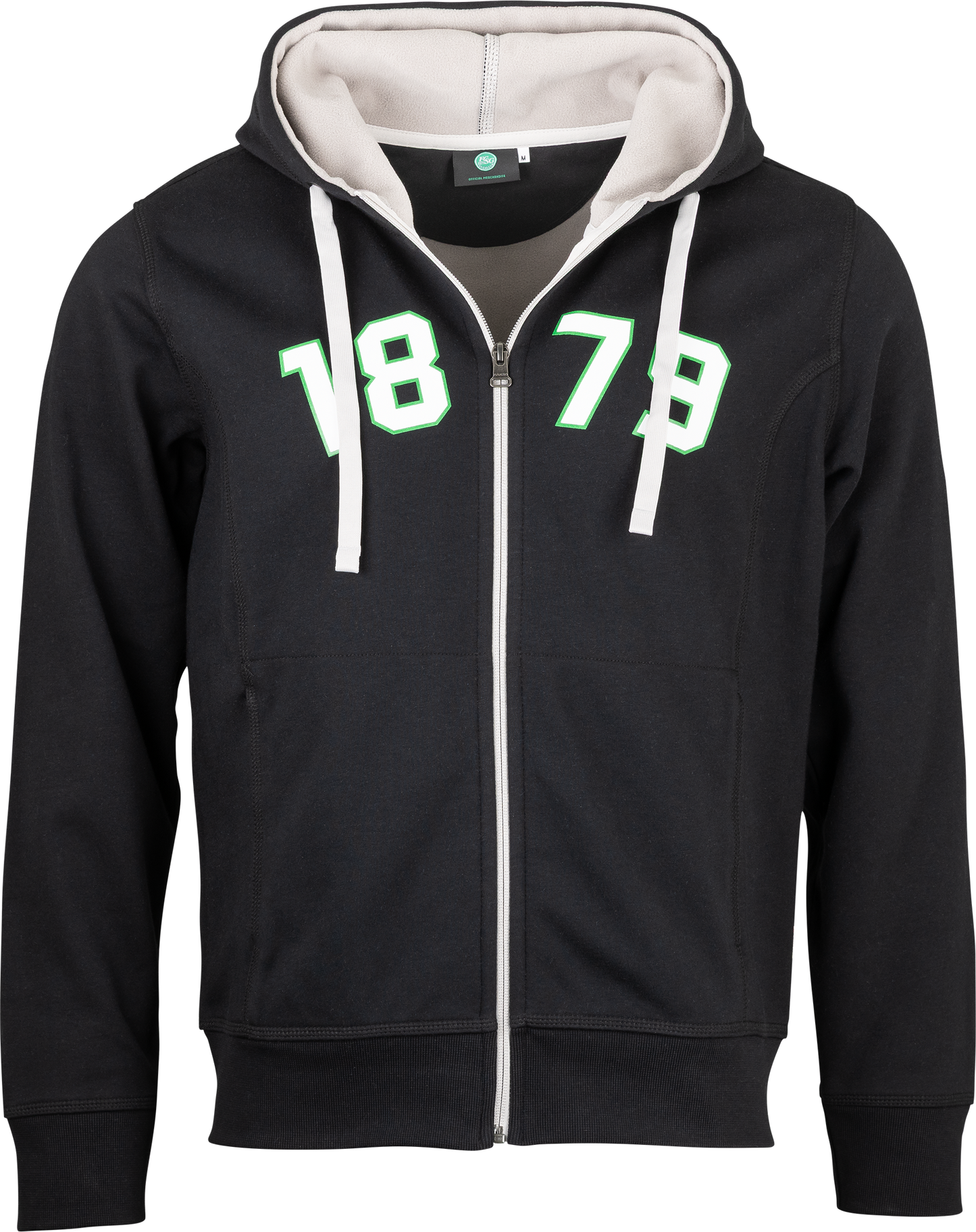 Fleece-Hoodie schwarz